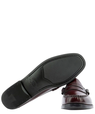 Shop Hoka One One "larson Moc Penny" Loafers In Bordeaux