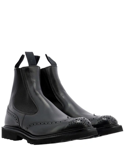 Shop Tricker's "henry" Ankle Boots In Black  