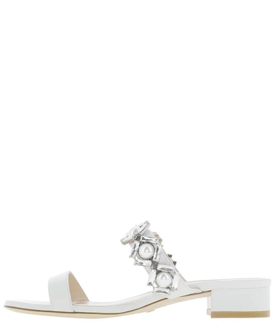 Shop Stuart Weitzman "heidi" Sandals In White