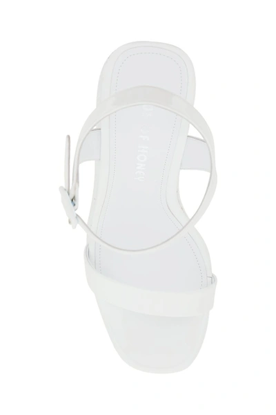 Shop Haus Of Honey Laquarel Doll Wedge Sandals In White