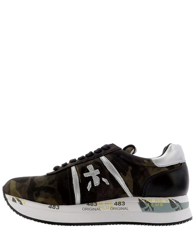 Shop Premiata "conny" Sneakers In Green