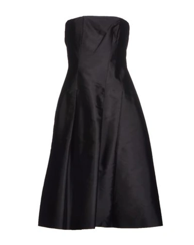 Jil Sander Short Dress In Black