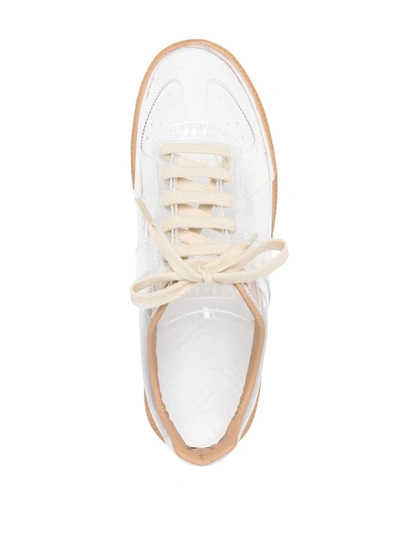 Shop Maison Margiela Replica Transparent Sneakers In Canary