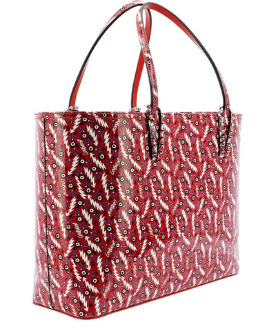 Shop Christian Louboutin "cabata" Shopping Bag In Red