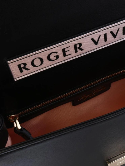 Shop Roger Vivier Très Vivier Bag Black