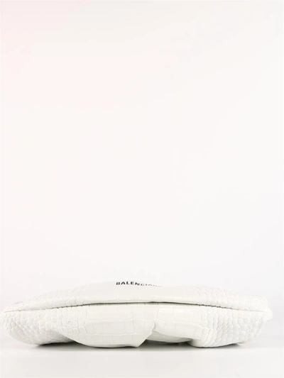 Shop Balenciaga Cloud Clutch Xl White