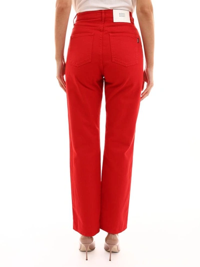 Shop Msgm Red Trousers