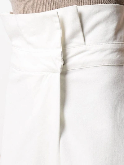 Shop Federica Tosi High Waisted White Cotton Pants