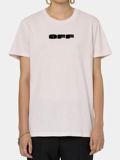 Shop Off-white T-shirt Logo Pink