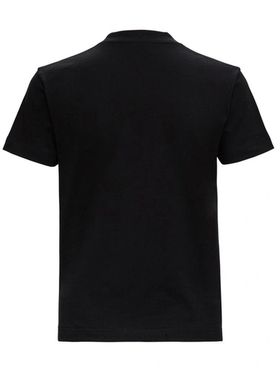Shop Balenciaga Drip Peace T-shirt In Black Organic Cotton