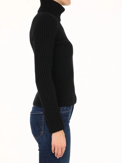 Shop Bottega Veneta Turtleneck Sweater Black