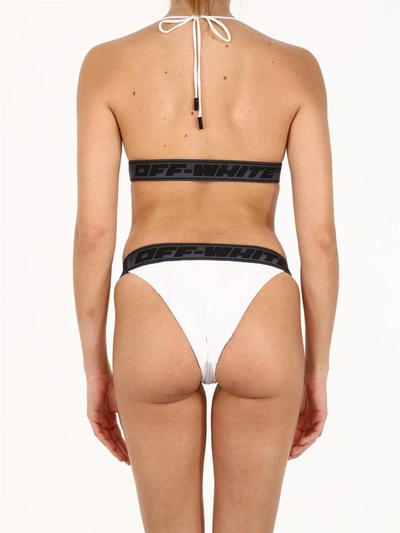 Shop Off-white Logo Tape Bikini White