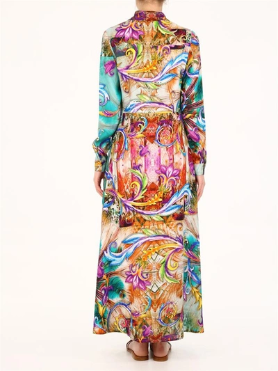 Shop 813 Printed Shirt Dress In Multicolor