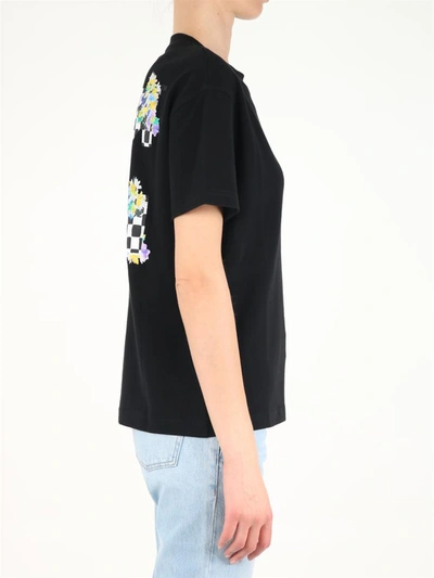 Shop Off-white Flowers Logo T-shirt In Black