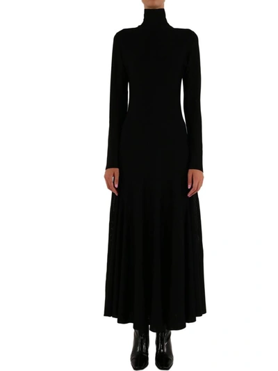 Shop Bottega Veneta Maxi Dress Black