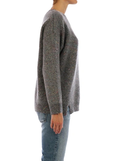 Shop Stella Mccartney Sequins Sweater In Grey