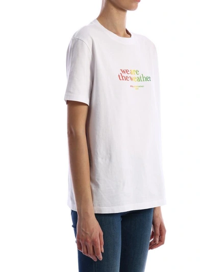 Shop Stella Mccartney We Are The Weather T-shirt In White