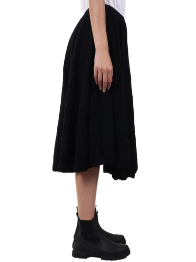 Shop Jil Sander Ruffled Effect Skirt In Black