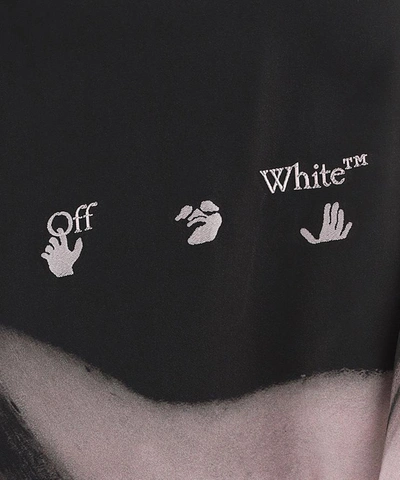 Shop Off-white "liquid Melt Waves" Dress In Black  