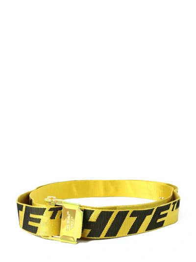 Shop Off-white Yellow Buckle Belt