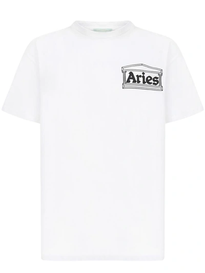 Shop Aries T-shirts And Polos White