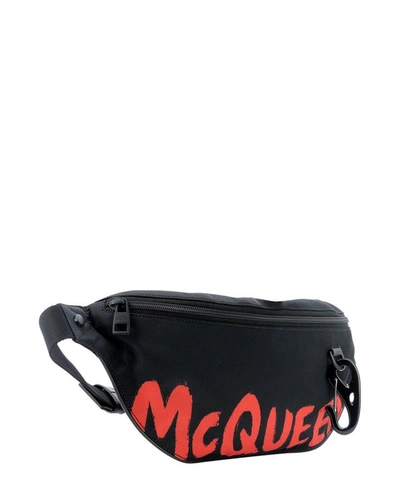 Shop Alexander Mcqueen "oversize Harness" Pouch In Black  