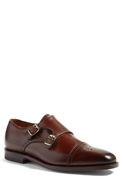 Shop Allen Edmonds St. Johns Double Monk Strap Shoe In Chili