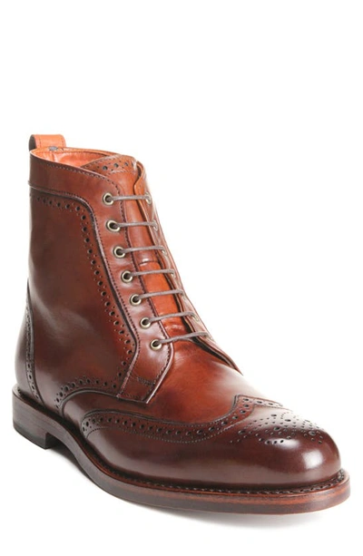 Shop Allen Edmonds Dalton Wingtip Boot In Dk Chili B