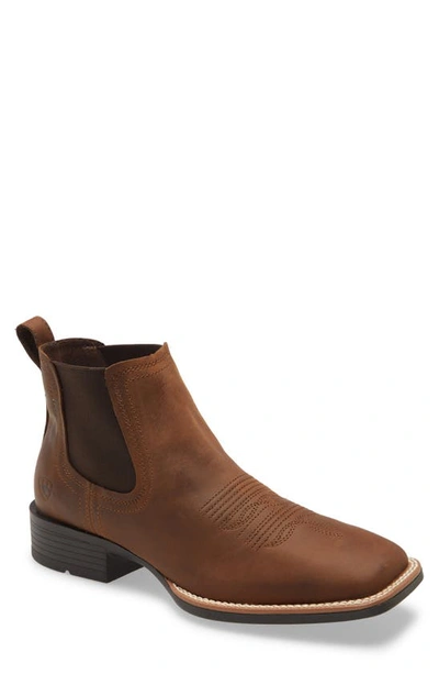 Shop Ariat Booker Ultra Chelsea Boot In Distressed Tan