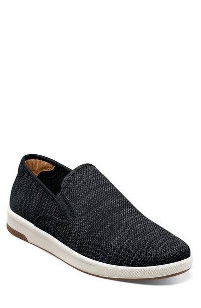Shop Florsheim Crossover Slip-on Sneaker In Black Knit