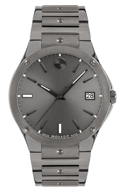 Shop Movado Se Bracelet Watch, 41mm In Grey