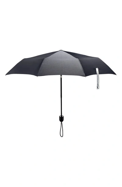 Shop Shedrain Stratus Compact Umbrella In Black/ Piano Black