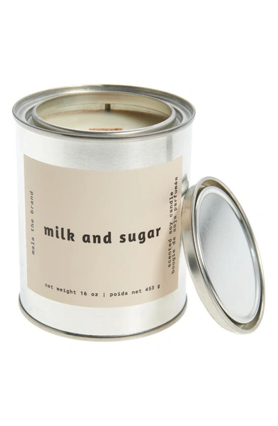 Shop Mala The Brand Milk & Sugar Candle In Grey