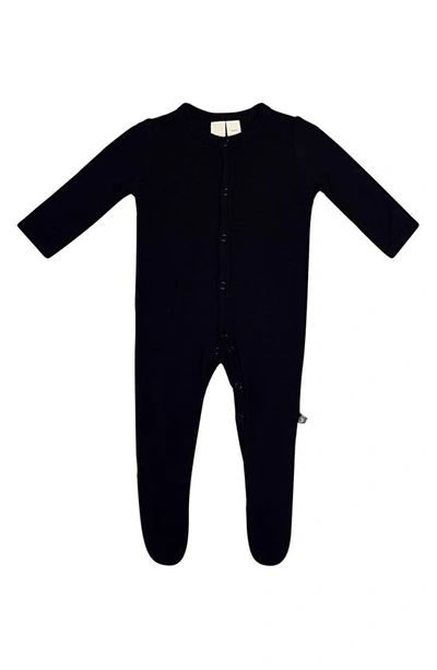 Shop Kyte Baby Snap Footie In Midnight