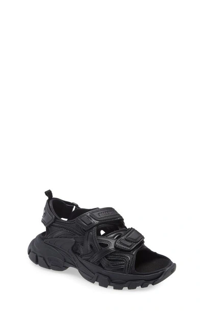 Shop Balenciaga Track Sandal In Black