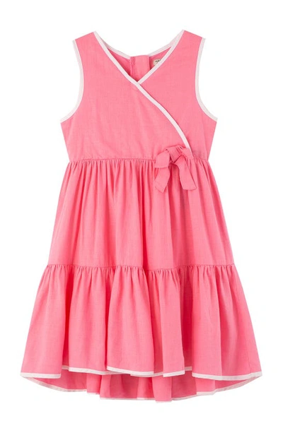 Shop Habitual Girl Kids' Tiered Dress In Pink
