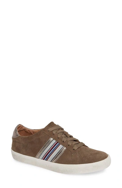 Shop Linea Paolo Kyson Sneaker In Mushroom/ Anthracite Suede