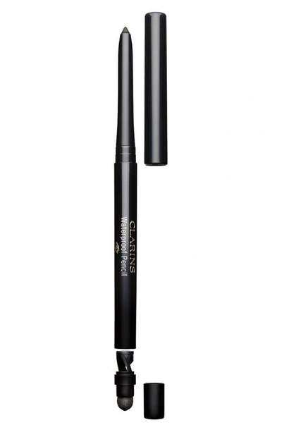 Shop Clarins Waterproof Eye Pencil In Black Tulip 01