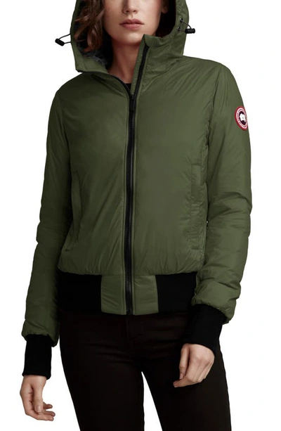 Shop Canada Goose Dore Down Hooded Jacket In Military Green