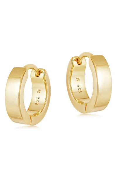 Shop Missoma Chubby Huggie Hoop Earrings In Gold