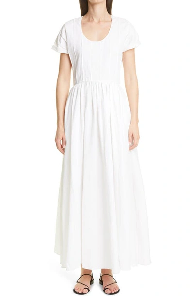 Shop Brock Collection Sandra Pintuck A-line Dress In Off White