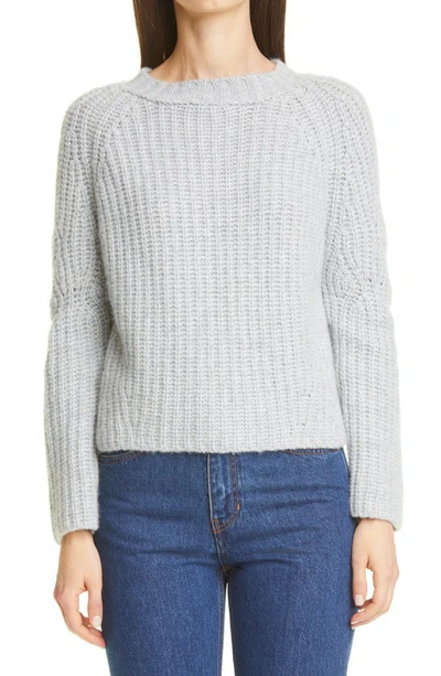 Shop Brock Collection Sophie Cashmere Sweater In Grey/ Light Blue