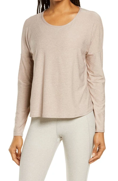 Shop Beyond Yoga Morning Light Pullover In Chai