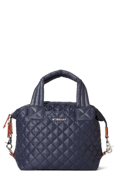 Shop Mz Wallace Small Sutton Deluxe Tote In Navy