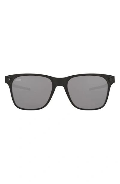 Shop Oakley Apparition 59mm Square Sunglasses In Mm93 Black/ Prizm Black