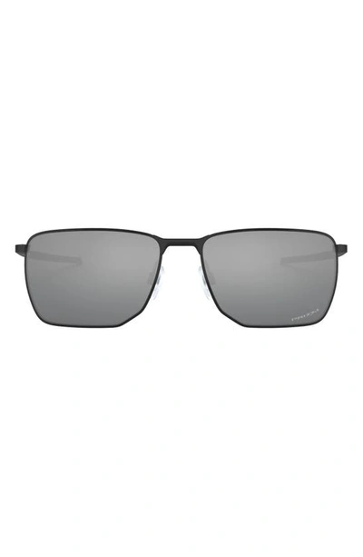 Shop Oakley Ejector 58mm Navigator Sunglasses In Satin Black/ Prizm Black