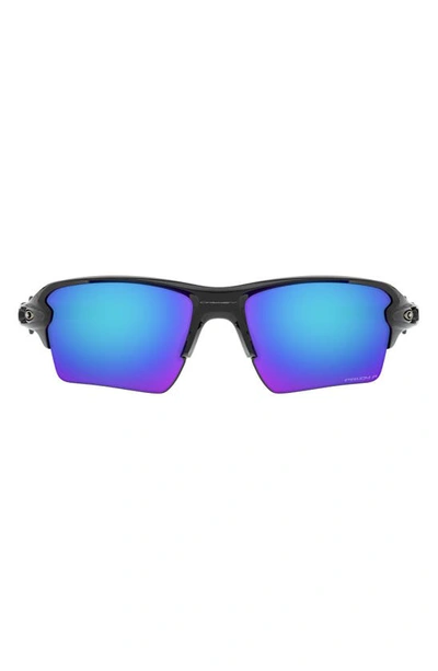 Shop Oakley Flak 2.0 Xl 59mm Polarized Sport Wrap Sunglasses In Black/prizm Sapphire Iridium