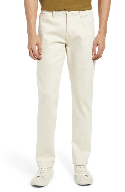 Shop Ag Everett Slim Straight Fit Jeans In Ecru Dunes