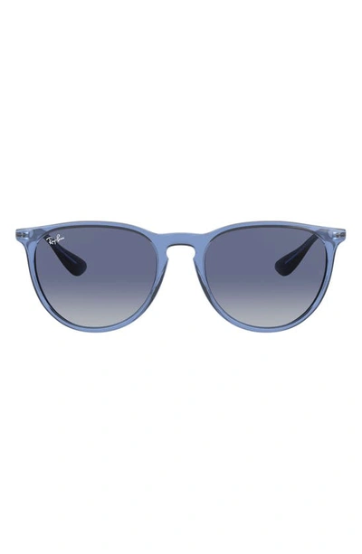 Shop Ray Ban Erika Classic 54mm Sunglasses In Blue/ Light Grey Blue Gradient