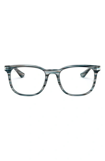 Shop Ray Ban 52mm Optical Glasses In Blue Grey
